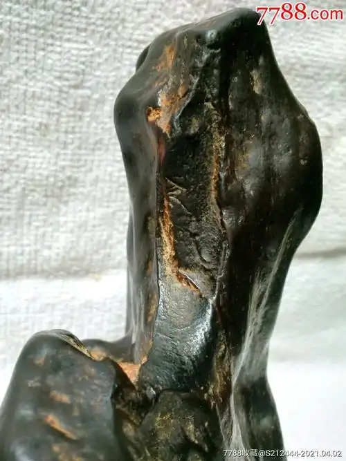 天然来宾黑珍珠石江底黑石奇石原生态观赏石原石摆件