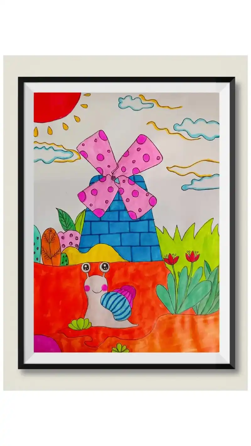 68岁儿童创意美术画