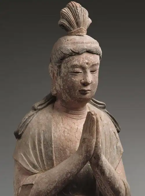 彩塑胁侍菩萨 - 精品赏析 - 甘肃省博物馆