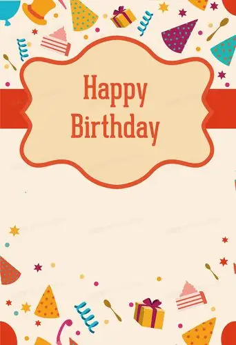 生日快乐海报背景模板3300 × 2000jpgpsd橙色喷墨生日快乐背景图1920