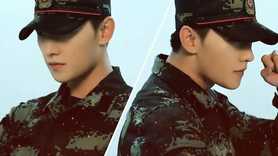我不允许没人看过杨洋这套花絮军装训练图,帅哭了,我真香了