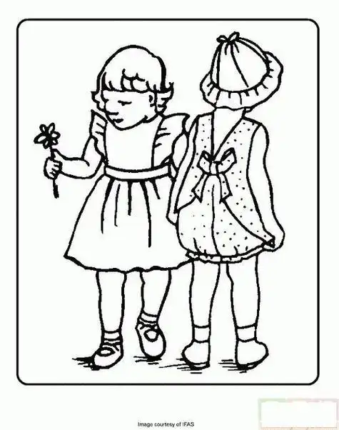 小孩怎么画简笔画背面