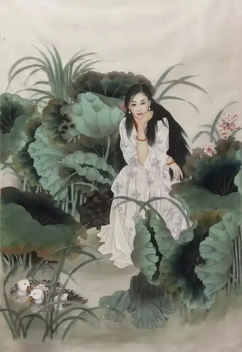 最新时代魅力女工笔画家贾玲作品欣赏