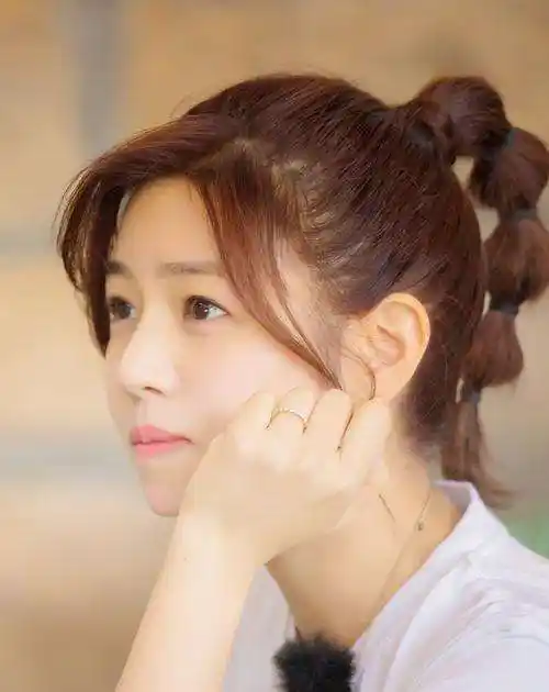 高马尾八字刘海 高马尾八字刘海图片大全