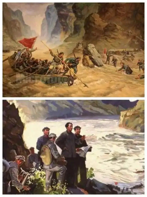 巧渡金沙江四渡赤水遵义血战湘江红都瑞江红军长征走过的路天安门走过