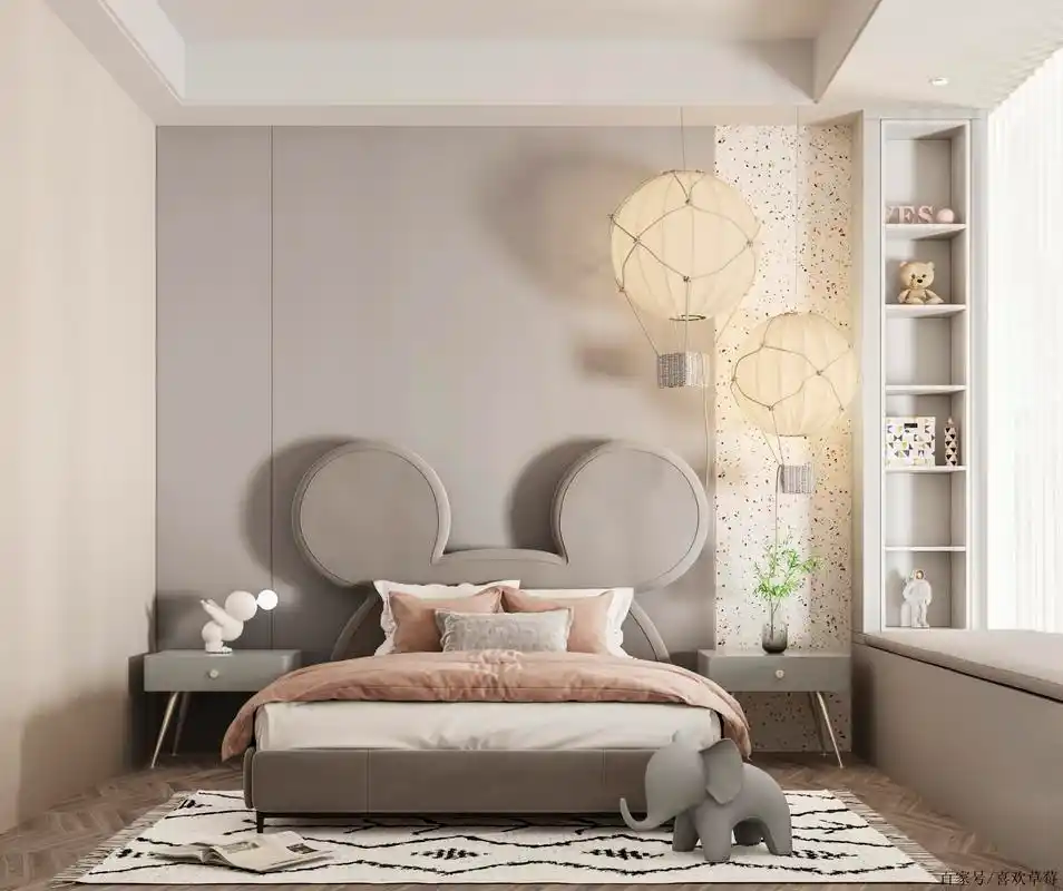 女儿房这样设计,圆孩子一个纯真的公主梦!