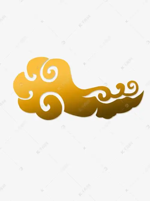 中国风传统微立体金色祥云古典花纹装饰图案素材图片免费下载-千库网