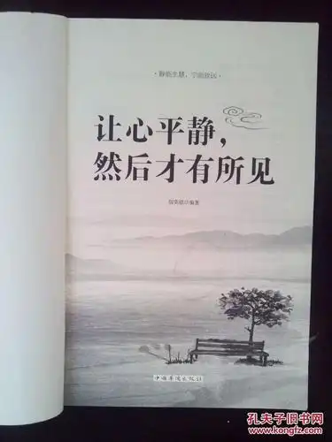 让心平静,然后才有所见 无封面