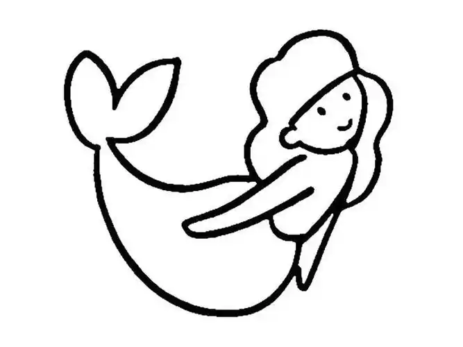 美人鱼简笔画