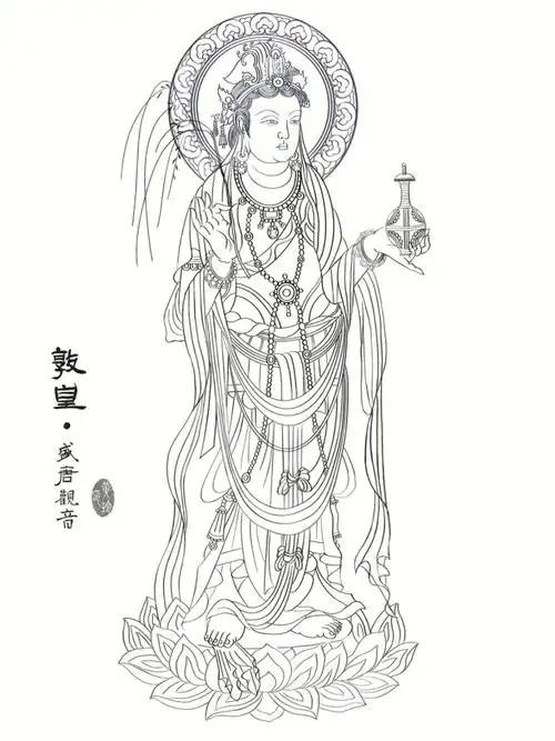 敦煌壁画观音系列