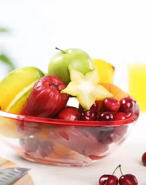 tomic英国进口瓦尔特水晶玻璃樱桃钻红果盘(三角形)