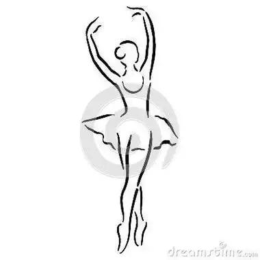 舞蹈人物速写简笔画