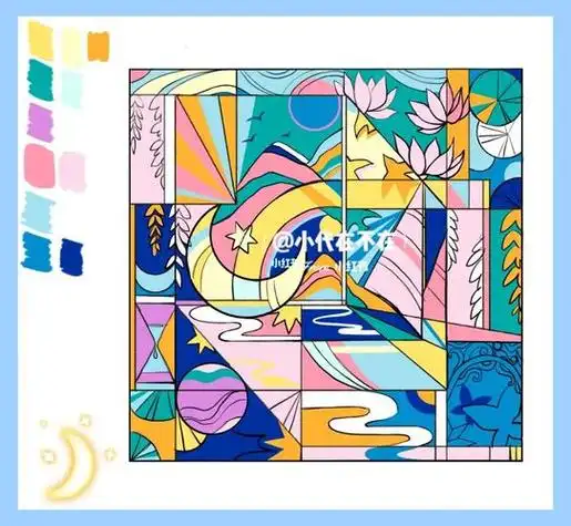 装饰画色彩装饰画色彩构成