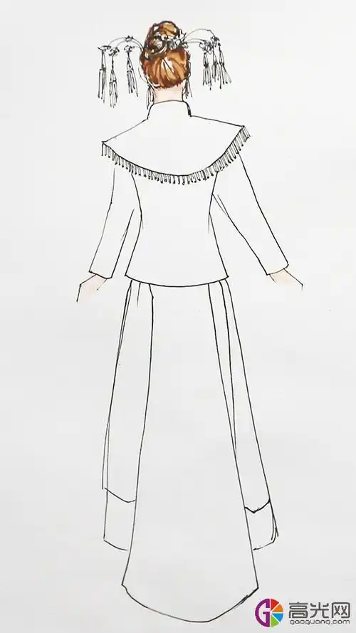 凤冠霞帔怎么画