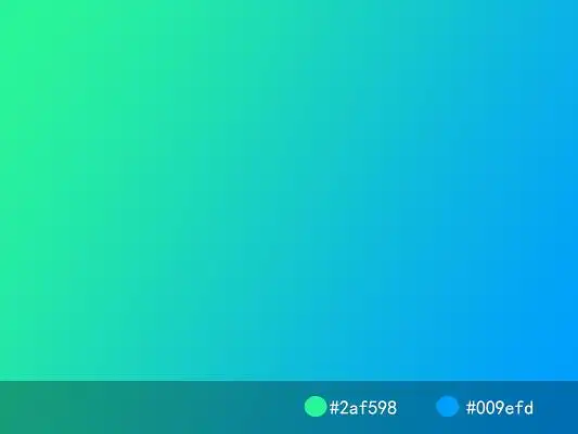 ui设计绿色蓝色渐变配色方案