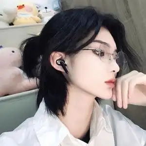 狼尾假发女短发夏季日系中分武士头长发韩版帅气鲻鱼头自然全头套