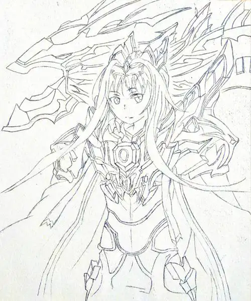 铠甲勇士帝皇侠女版内含绘画过程