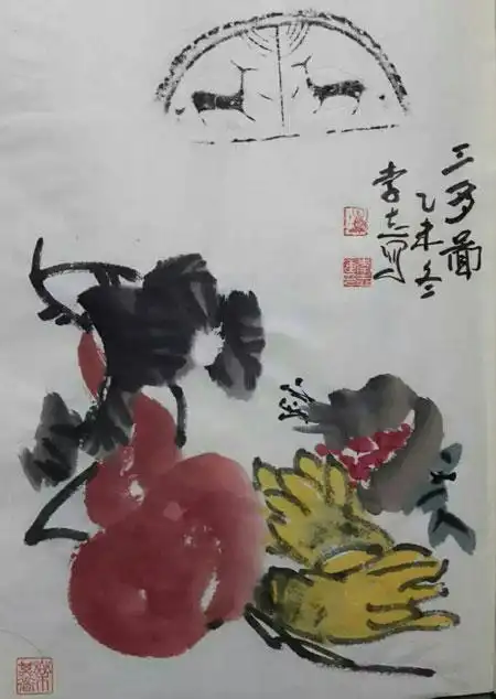 一花一世界草木皆关情画家李志作品赏析