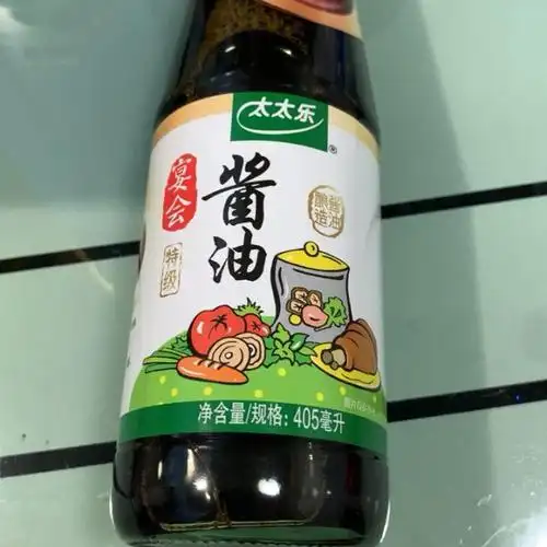 太太乐宴会酱油特级生抽405ml高清大图|实物图