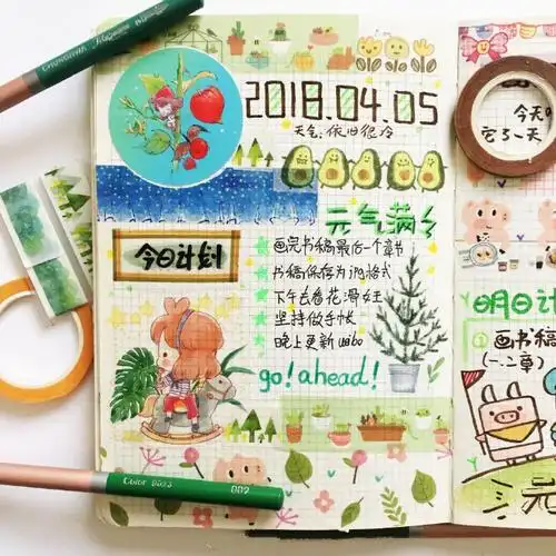 手账第一页怎么画?精选手帐排版(可做首页)