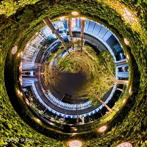 用鱼眼镜头拍出趣味世界!iqoo 9 pro这波玩法很溜_模式_照片_水晶球