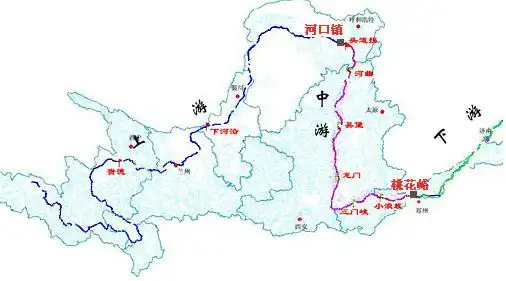 黄河上中下游分界点