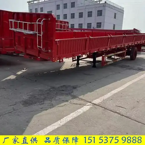 轻量化13米侧翻自卸半挂车 抗载翻斗自卸半挂车 三桥偏翻斗运输车