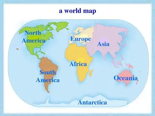 1a world map north america europe asia africa south america