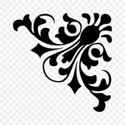 传统花边角花底纹素材