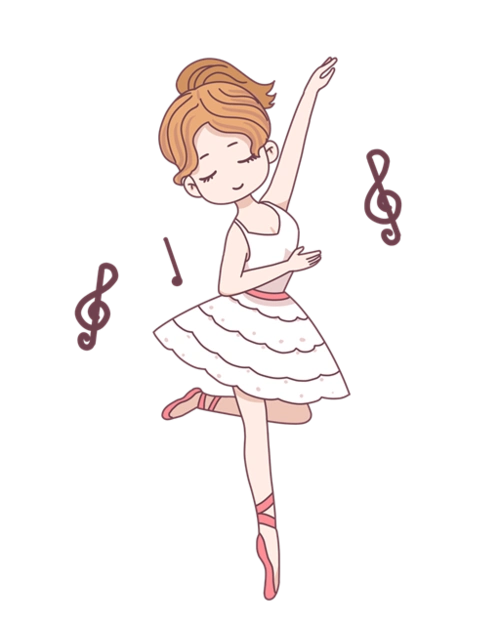芭蕾女孩简笔画舞蹈女孩简笔画学习跳舞男孩矢量图跳舞培训班女孩矢量