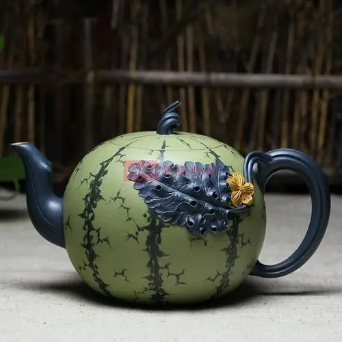 名壶秋月 宜兴紫砂壶 西瓜壶 名家范晓芳全手工 段泥【图片 价格 品牌