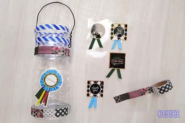 矿泉水瓶废物利用手工制作装饰花篮步骤图解