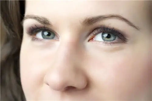 特写,女人,眼睛