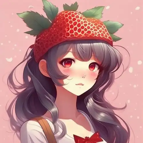 可爱头像‖草莓系少女