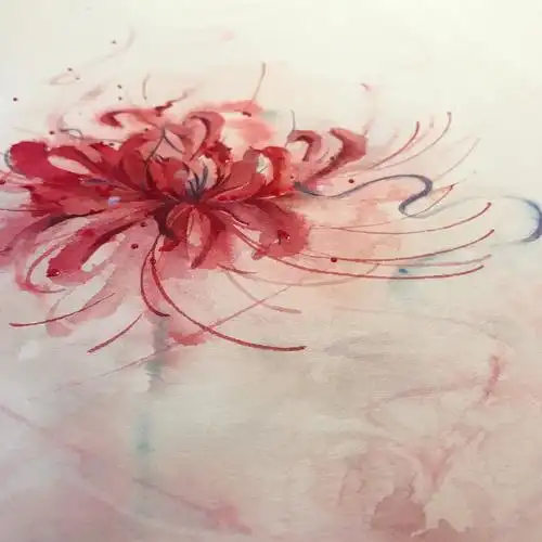 国风水彩|彼岸花