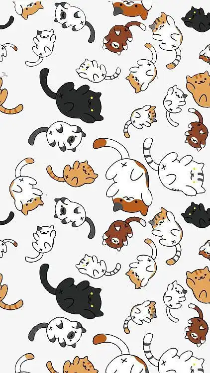 可爱萌宠小猫咪文艺盆栽灰色背景(1920x787)png卡通猫咪墙绘(900x1000