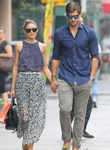 olivia palermo和男友johannes huebl身高差25cm