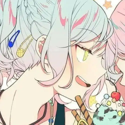 最初的心动变成了淡淡的长久的陪伴百合闺蜜情侣动漫头像