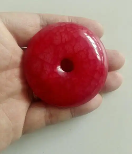 红玉血玉平安扣