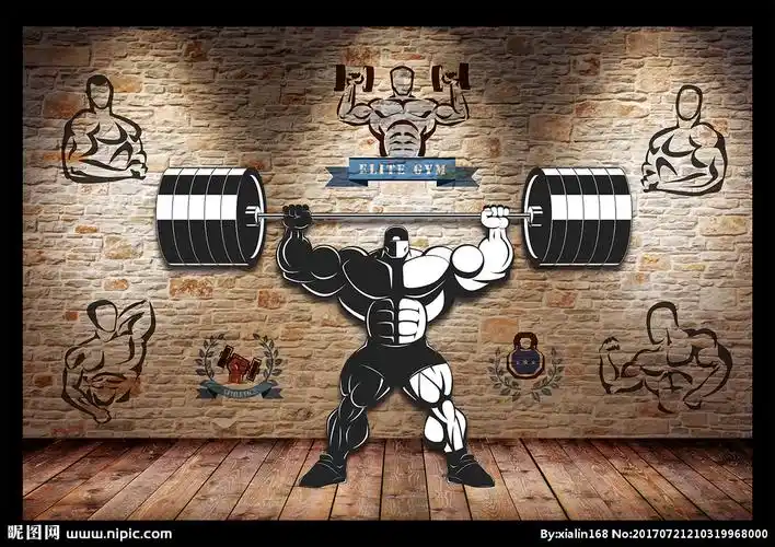 健身会所背景墙设计图__广告设计_广告设计_设计图库_昵图网nipic.com