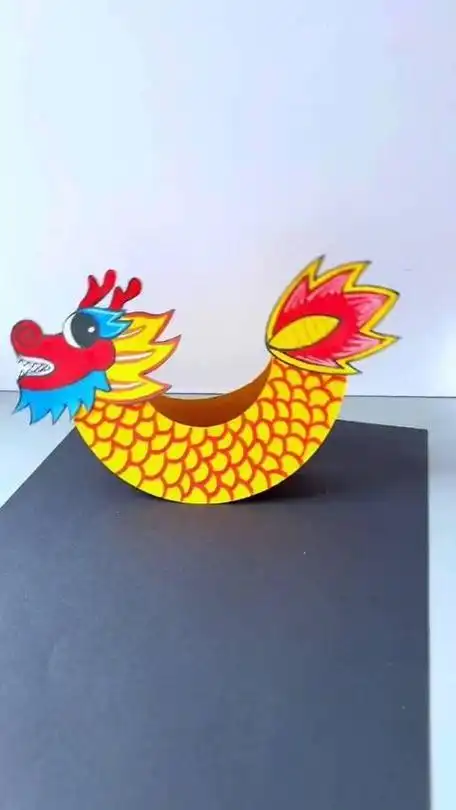 收藏!喜庆摇摆龙手工教程