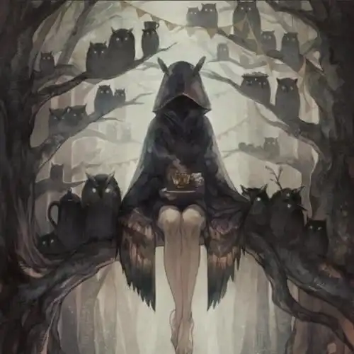 超酷暗黑系漫画女生头像图片