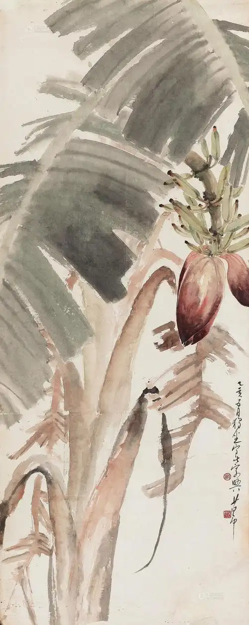 芭蕉-中国近现代书画-雅昌拍卖