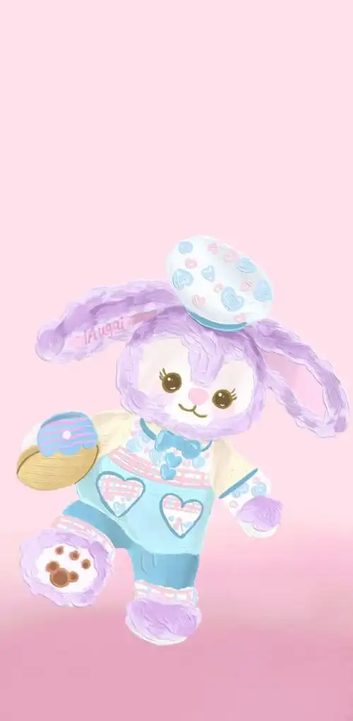 迪士尼星黛露 cr:@iaugai 渐变纯色/手绘壁纸/聊天背景/小清新in