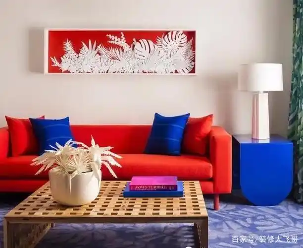 装色彩搭配之红蓝配