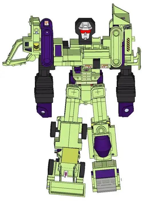 变形金刚g1大力神可变形纸模型