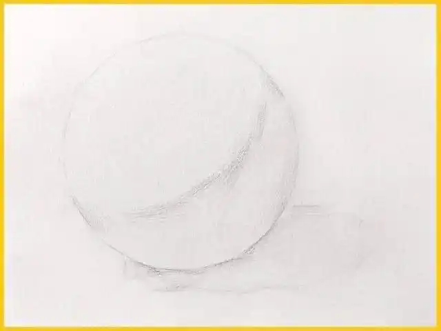 素描圆石膏步骤#美术生集训  #美术艺考  #静物素描  #零基础素描