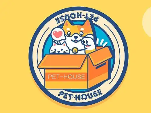 pet-house宠物店logo意向设计