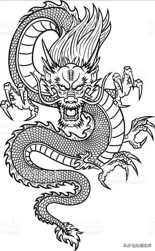 龙怎么画霸气又简单(二月二,不知道画什么?