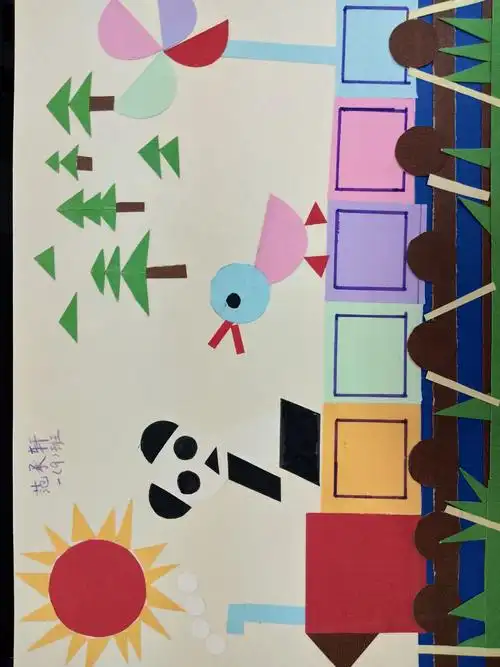 图形贴画美美哒,为小朋友的设计点赞!